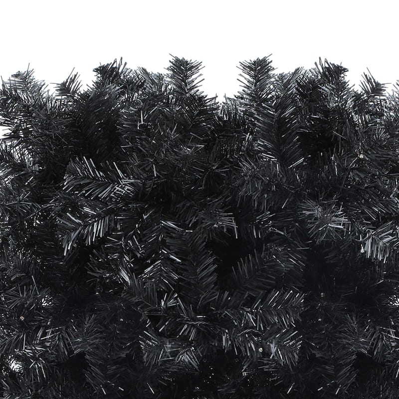 6/7.5FT Halloween Black Spruce Artificial Christmas Tree