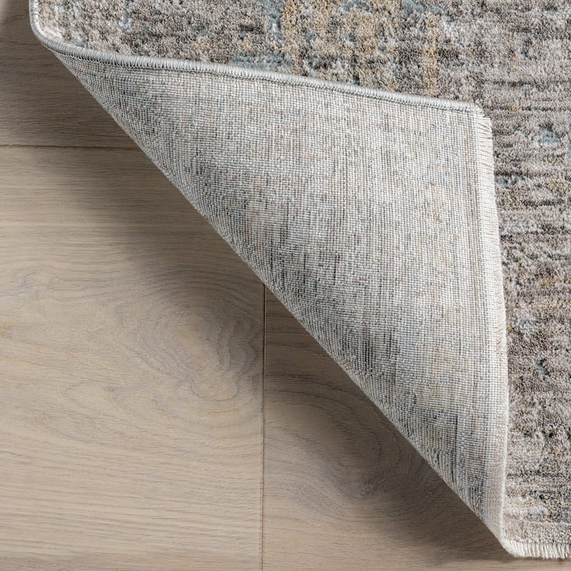 Nuloom Kiva Medallion Fringe Area Rug