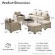 preview thumbnail 23 of 62, XIZZI 8-Piece Patio Wicker Furniture Conversation Set with Coffee Table