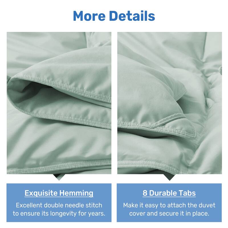 Lightweight Premium White Goose Down Comforter Duvet Insert for Summer