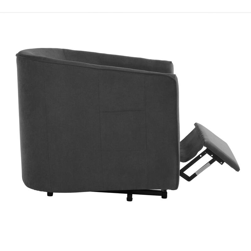 Roomfitters Power Lift Recliner Chair with Massage and Heat, Chenille Fabric Barrel Chair for Seniors