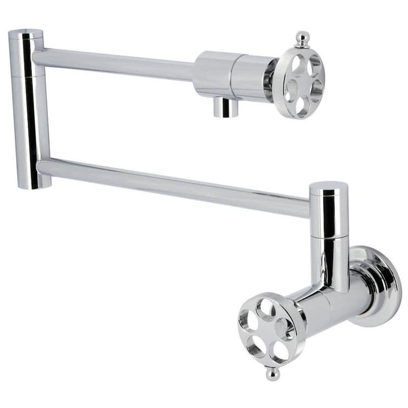 Kingston Brass KS410.RKZ Wendell 4 GPM Wall Mounted Single Hole Pot - Polished Chrome