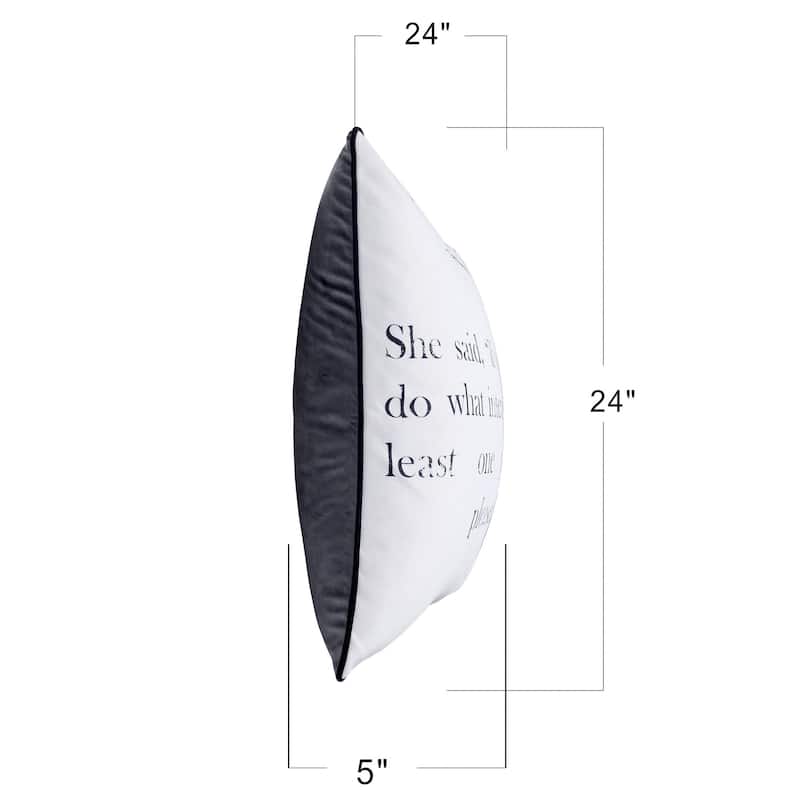 Dann Foley - Double Sided Quote Pillow