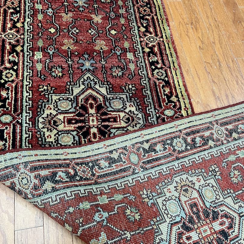 HERAT ORIENTAL 2'6" x 10' Handmade Heriz Wool Rug - 2'6 x 10'