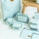 preview thumbnail 4 of 3, The Saro Waterproof Bib & Set of 3 Lunch Boxes Bundle - Vichy Gray