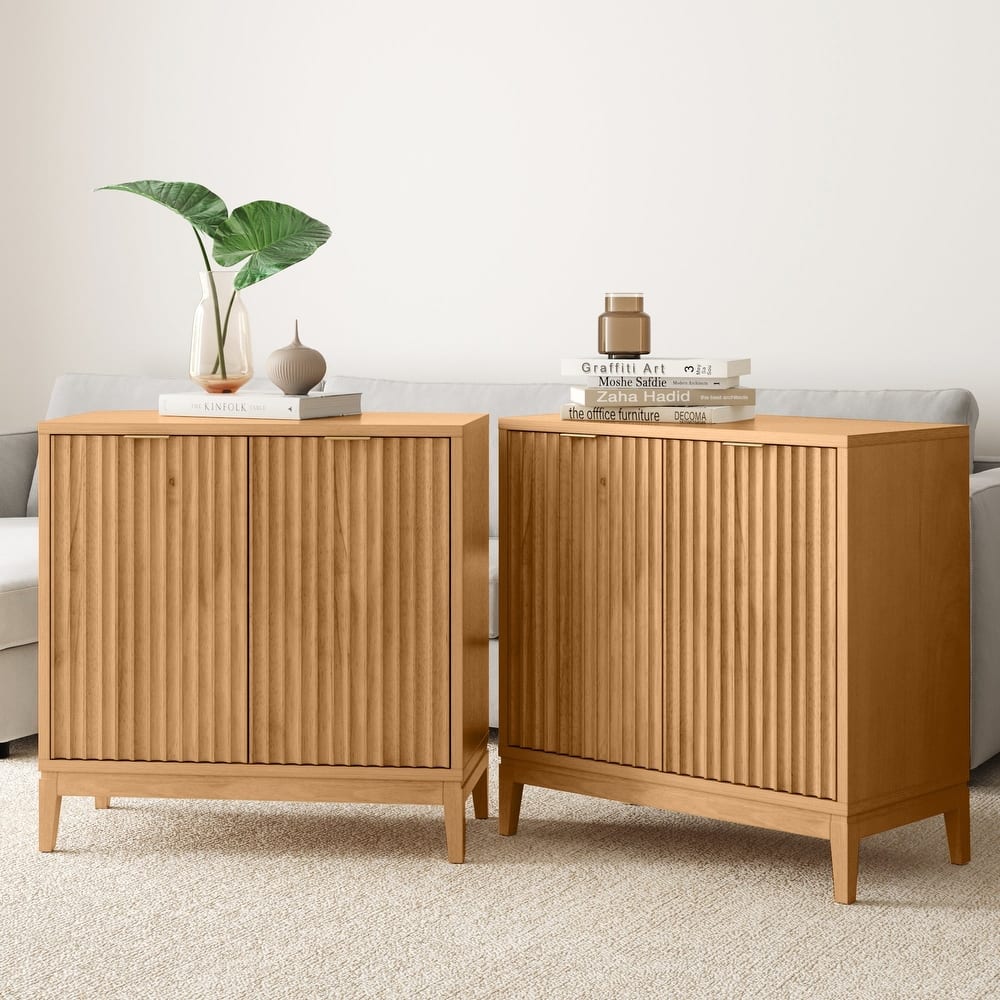 Jasper Modern Sideboard, Kitchen Storage Cabinet with Fluted Doors