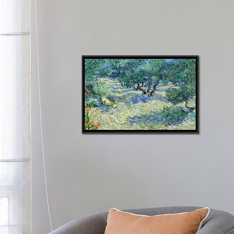 iCanvas "Olive Orchard" by Vincent van Gogh Framed Canvas Print