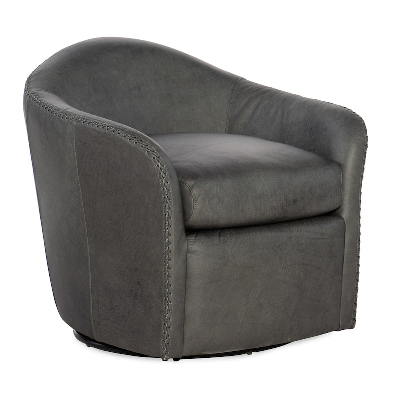 Hooker Furniture CC533-SWIVEL-CLUBE-CHAIR Roper 29" Wide Club Chair - Blue Steel - Blue Steel