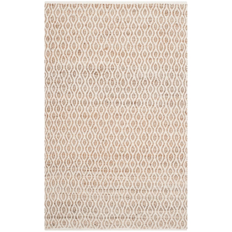 SAFAVIEH Handmade Cape Cod Evelijn Coastal Jute Rug - 4' x 6' - Natural