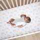 preview thumbnail 2 of 2, Lambs & Ivy Disney Baby Cozy Friends Winnie the Pooh White Fitted Crib Sheet