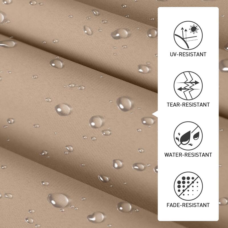 Aoodor 10 x 10 FT Outdoor Pergola with Retractable Shade Canopy, 4 Pieces Roller Shade Curtain