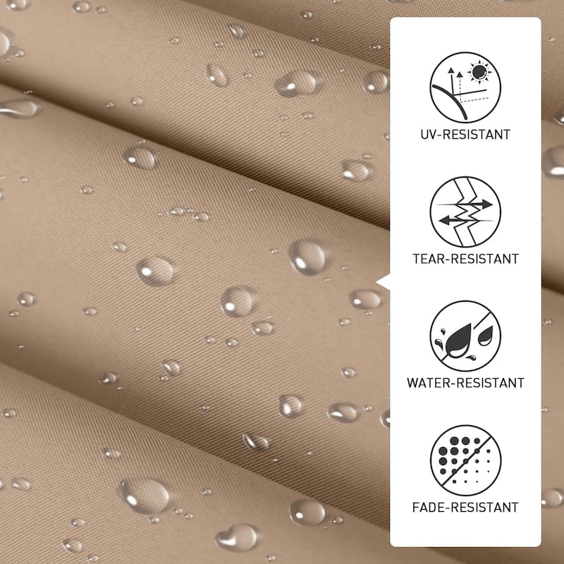 Aoodor 13 x 10 FT Outdoor Pergola with Retractable Shade Canopy, 4 Pieces Roller Shade Curtain