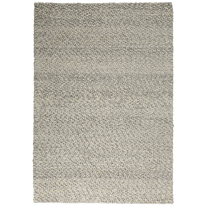 Calvin Klein Riverstone Modern Textured Loop Solid Wool Area Rug