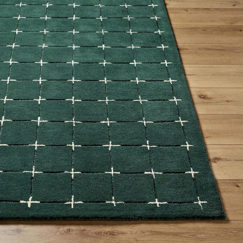 Livabliss Brook Glam Plaid Area Rug