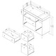 preview thumbnail 8 of 11, South Shore Yodi 4-drawer Storage Changing Table