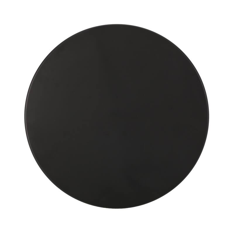 Sleek 3-Piece Outdoor Bistro Set with Powder-Coated Metal Frame, Matte Finish Table & Open Slat Chairs for Patio or Garden