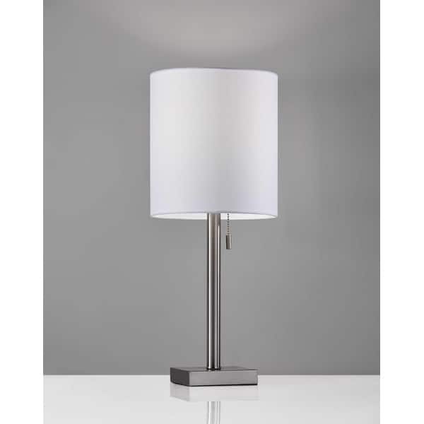 Classic Brushed Steel Metal Table Lamp Classic Brushed Steel Metal Table Lamp