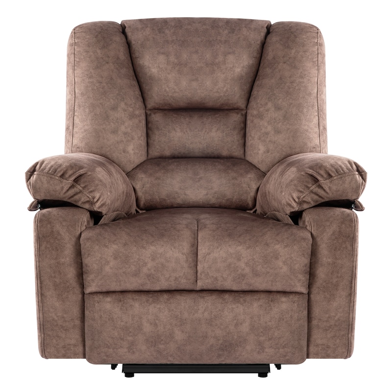 Power Lift Velvet Larger & Wider Recliner Chair Sofa w/Massage & Heat