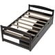 preview thumbnail 5 of 16, Twin Size Wood Platform Bed with Two Drawers, Brown