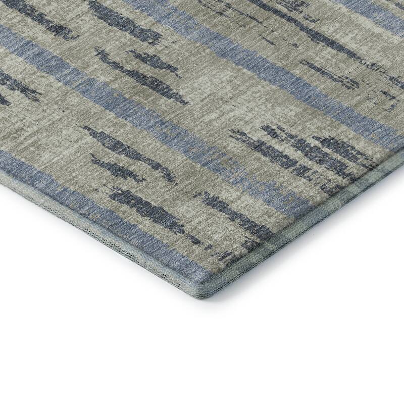 Premium Washable Super Soft Stripe Abrash Mayfield Rug