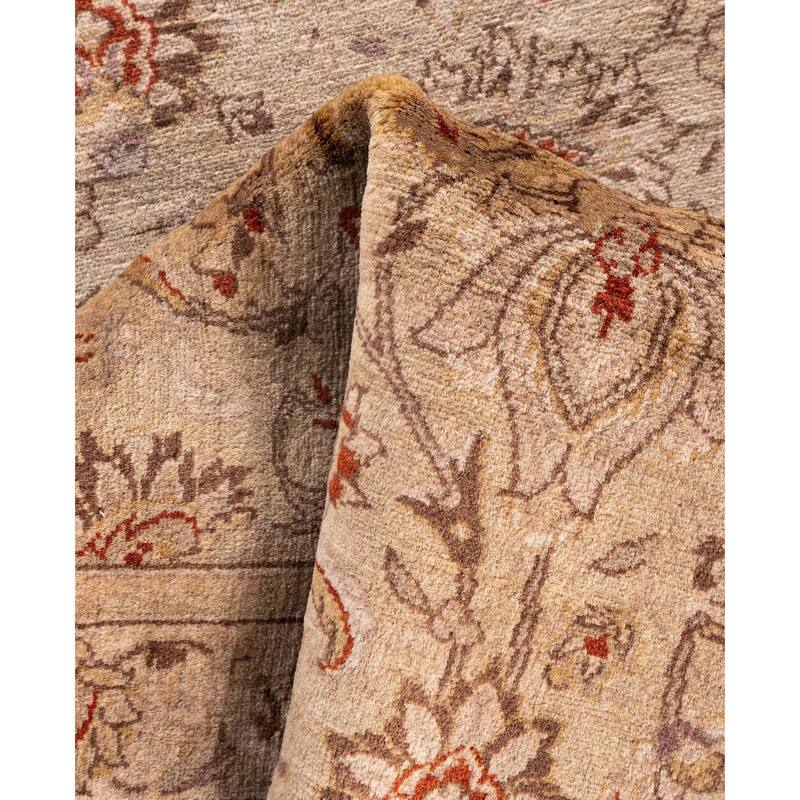 Overdyed One-of-a-Kind Hand-Knotted Runner Rug - Beige - 2' 6" x 10' 1"