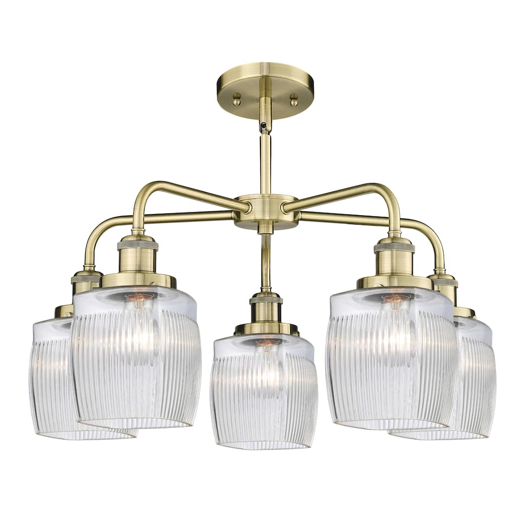 Innovations Lighting Colton - 5 Light 24" Stem Hung Chandelier