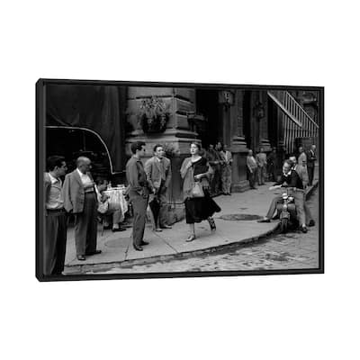 iCanvas "American Girl In Italy (Florence, 1951)" by Ruth Orkin Framed Canvas Print