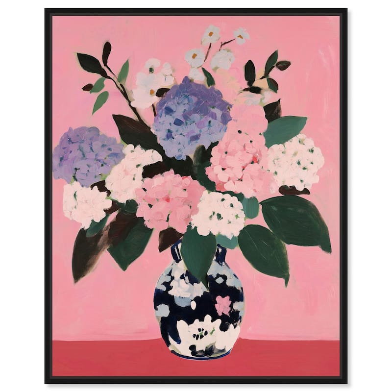 Flower Pot Dream I Canvas by Art Remedy - 36" x 45" - Black