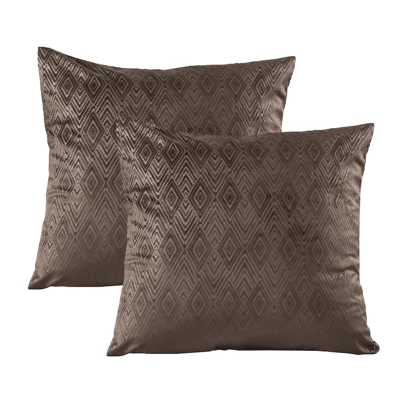 Tonopah Ikat Velvet Throw Pillow Cover Set, NO INSERT