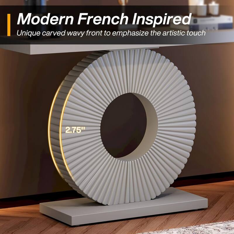 40 inches Modern Console Table Entryway Sofa Accent Table for Living Room