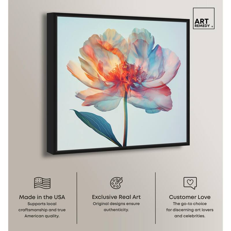 Peony Phases Canvas by Art Remedy