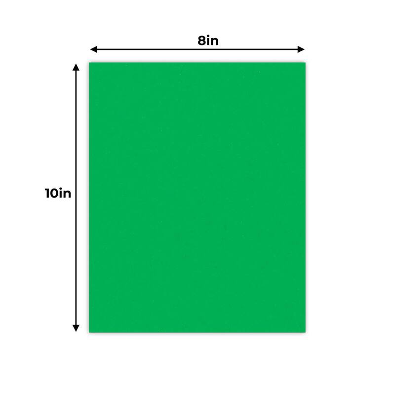 Bright Green 8x10 Backing Board Uncut Photo Mat Board Bed Bath