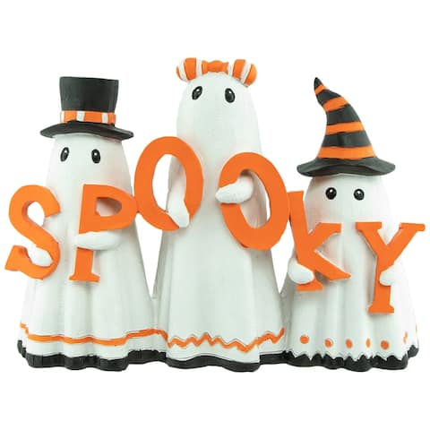 9.25" Spooky Ghost Trio Halloween Decoration