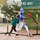 preview thumbnail 7 of 6, 2-in-1Heavy Duty Baseball Tee for Batting & Hanging with Adjustable Height 30"-46"