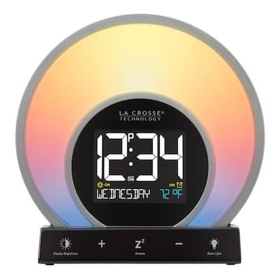 La Crosse W74146 Soluna S Sunrise Light Digital Alarm Clock with USB