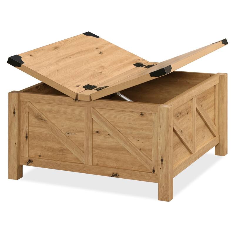 WAMPAT Modern Farmhouse Coffee Table