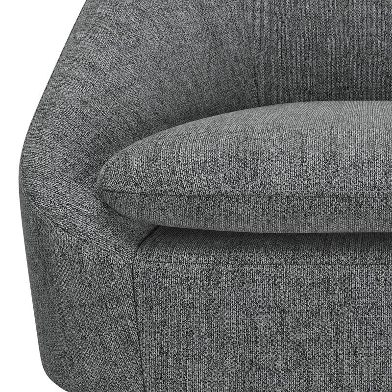 WYNDENHALL Bonita 27 inch Wide Irregular Mid Century Modern Accent Chair - 26.6" D x 26.8" W x 31.5" H