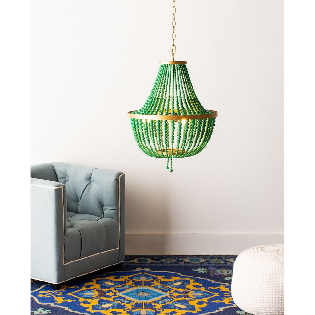 SAFAVIEH Disney Prince 3-light Pendant Chandelier (LED Bulbs Included) - Gold/Green