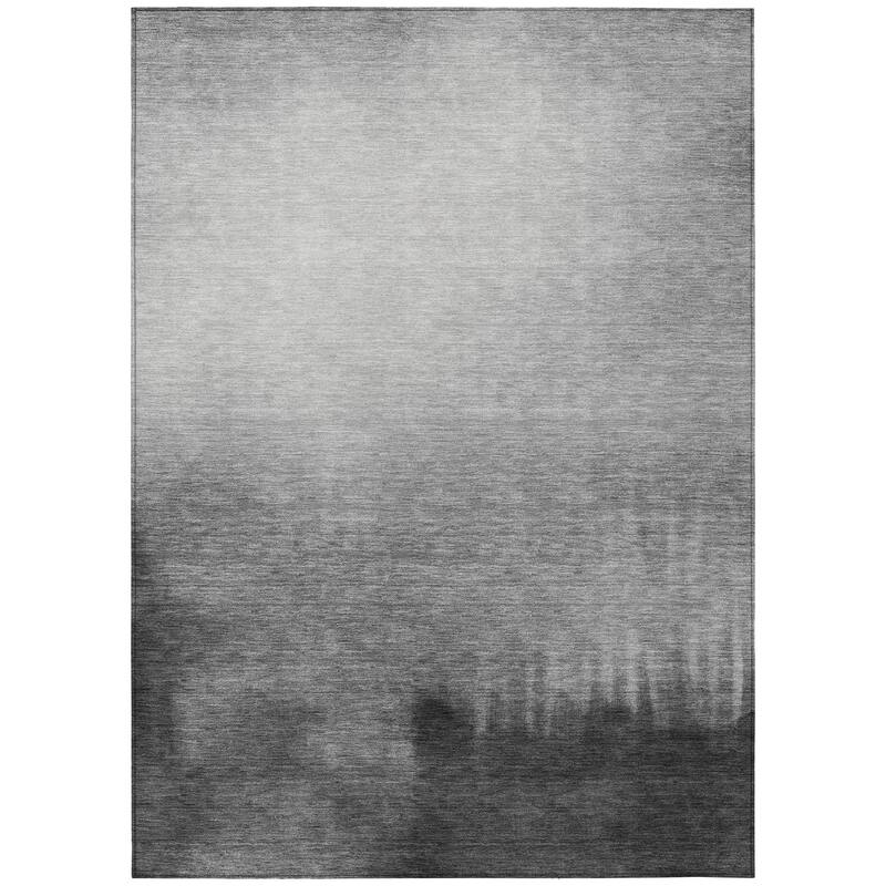 Machine Washable Indoor/ Outdoor Modern Dawn Chantille Rug