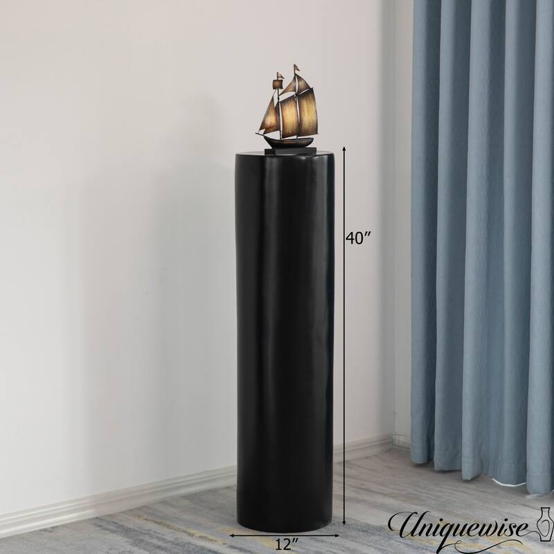Fiberglass Pillar Column Stand -Photography Props - Stylish Cylinder Shape Versatile Pedestal, Living Room, or Dining Room Decor