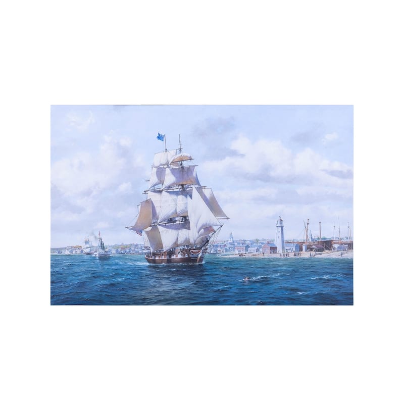 Whaler 'Lexington' Leaving Nantucket - Canvas Print - Multi