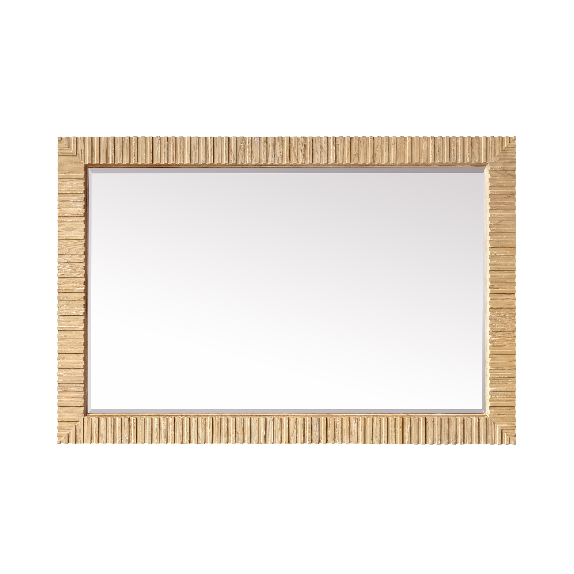 Osaka Rectangular Wood Framed Wall Bathroom Art Mirror - On Sale