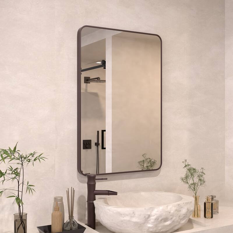24/30/42/48/60 inch Rectangle Frameless Wall Mounted Bathroom Vanity Mirror