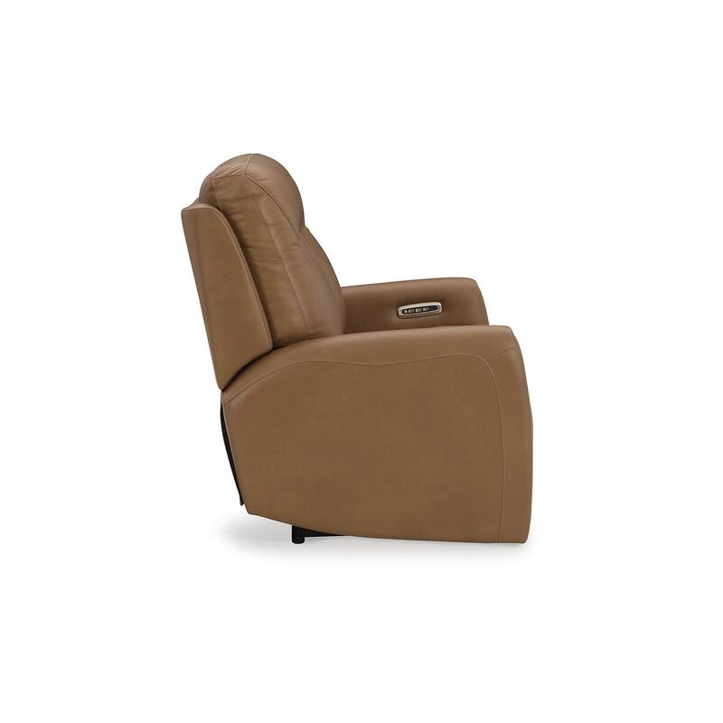 Signature Design by Ashley Tryanny Brown Power Reclining Loveseat - 58.38"W x 38.75"D x 43"H