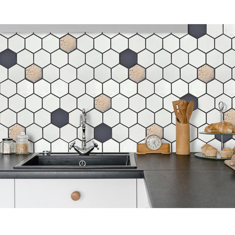 Altair Lugo Lava Stone Mosaic Floor and Wall Tile