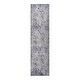 preview thumbnail 9 of 8, LOOM & LUXE Collection Silver/Blue Abstract Non-Shedding Area Rug 96" D x 26" W x 0.35" H