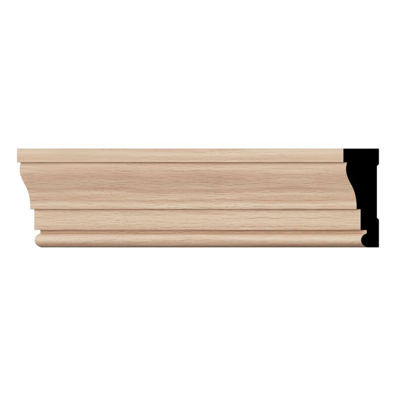 WM376 11/16-in D x 2-1/4-in W x 96-in L Americraft Solid Hardwood Stain Grade Colonial Casing Moulding - Red Oak