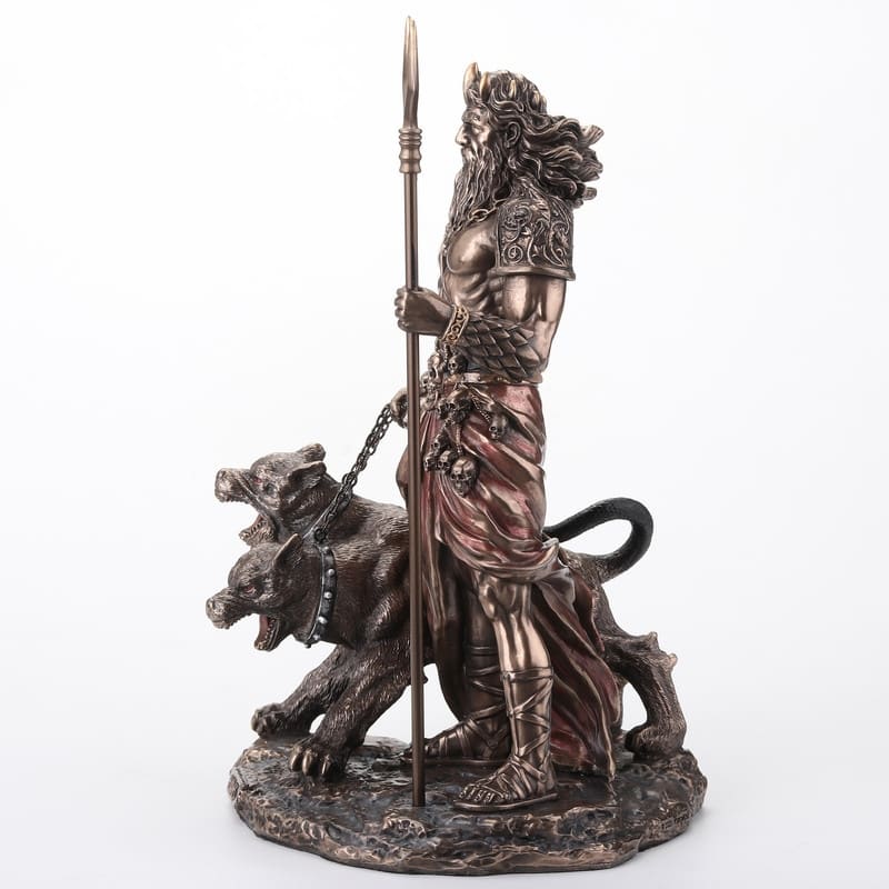 9.84 inches Height Cold Cast Bronze Hades God of the Greek Underworld Bronze Finish Figurine