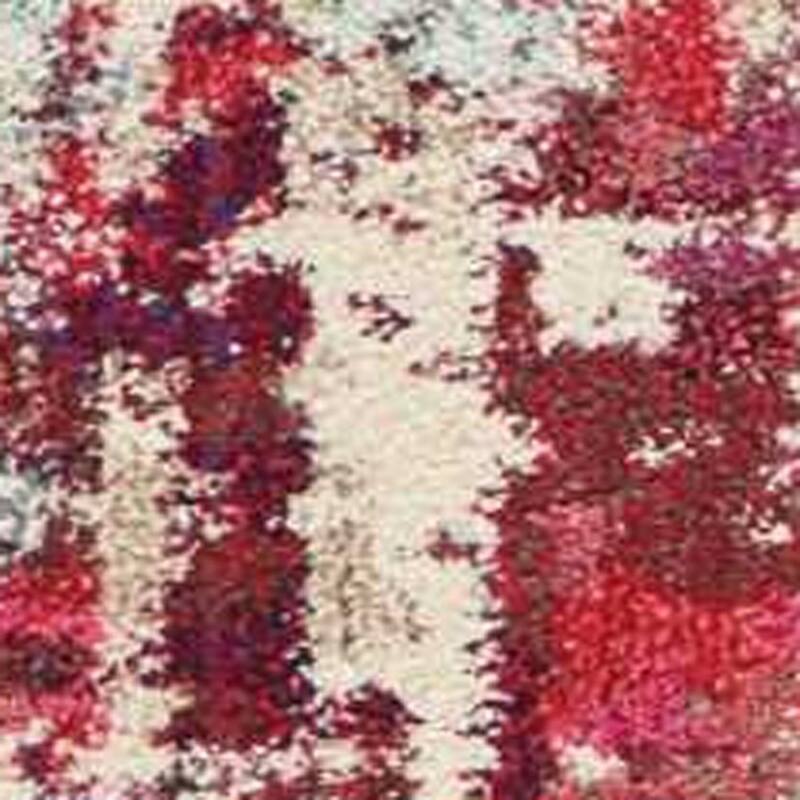 Power Loomed Distressed Abstract Modern Non Skid Stain Resistant Area Rug - 126' X '94' X '0.5