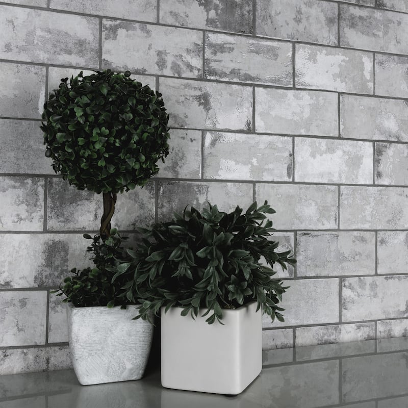 Merola Tile Biarritz Grey 3" x 6" Ceramic Wall Tile